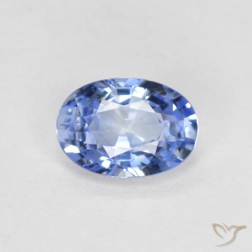 0.56ct 天然 淡蓝色 蓝宝石, 椭圆形, VS
