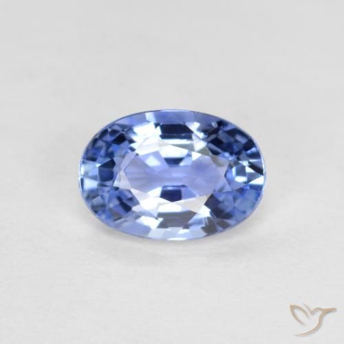 0.51ct 天然 淡蓝色 蓝宝石, 椭圆形, VVS-VS