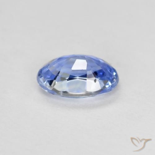 0.51克拉天然蓝宝石，椭圆形，VVS-VS