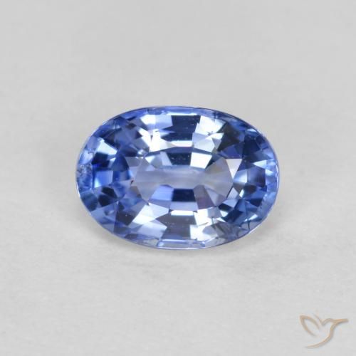 0.55ct 天然 中深蓝 蓝宝石, 椭圆形, VVS-VS