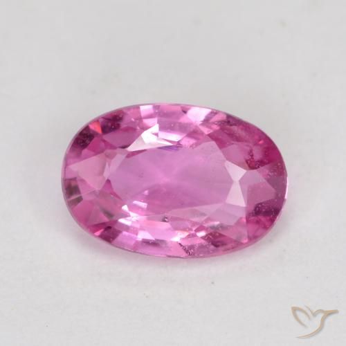 0.60ct 天然 深粉色 蓝宝石, 椭圆形, VS-SI