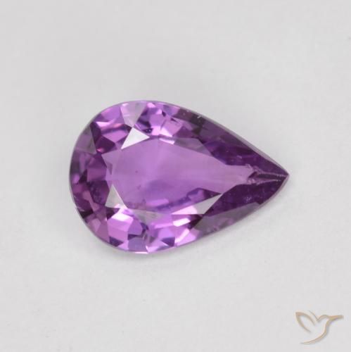 0.47ct 天然 紫色紫罗兰色 蓝宝石, 梨形, VS