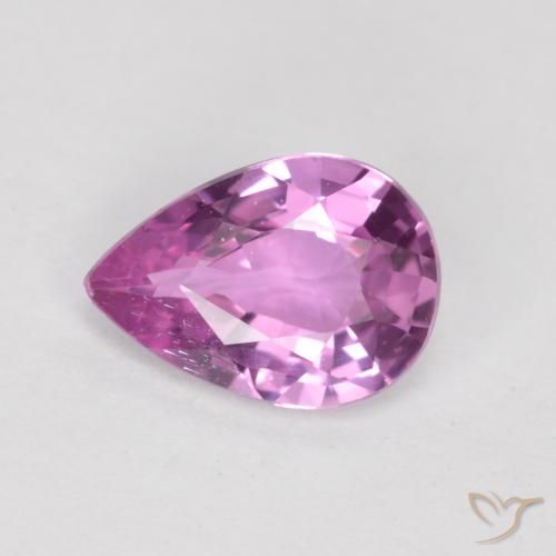 0.62ct 天然 深粉紫 蓝宝石, 梨形, VS