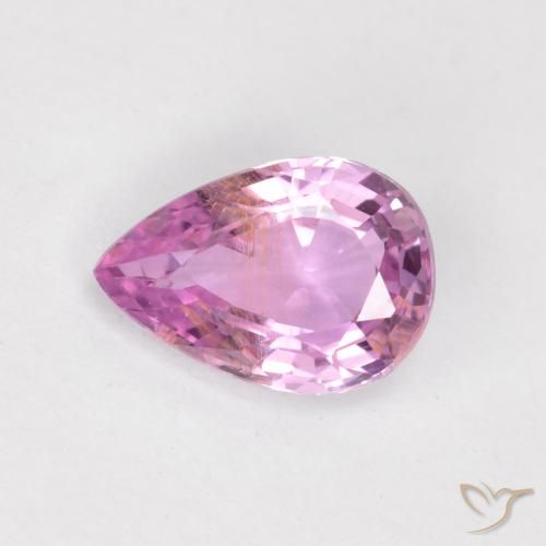 0.59ct 天然 浅粉色 蓝宝石, 梨形, VS