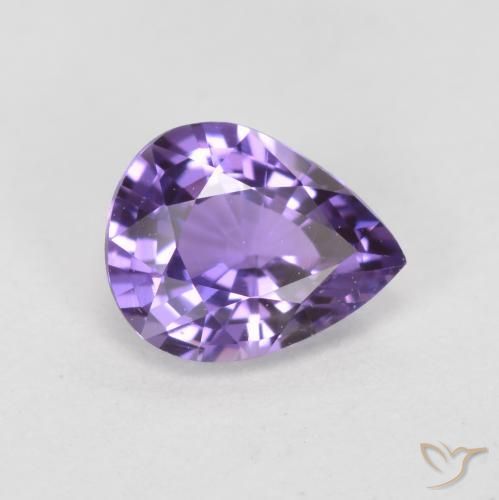 0.66ct 天然 强烈的紫罗兰色 蓝宝石, 梨形, VS-SI