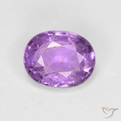 0.77ct 天然 紫色紫罗兰色 蓝宝石, 椭圆形, VS-SI