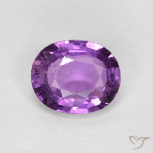 0.72ct 天然 深紫色 蓝宝石, 椭圆形, VS-SI
