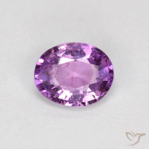 0.51ct 天然 中深紫色 蓝宝石, 椭圆形, VS-SI