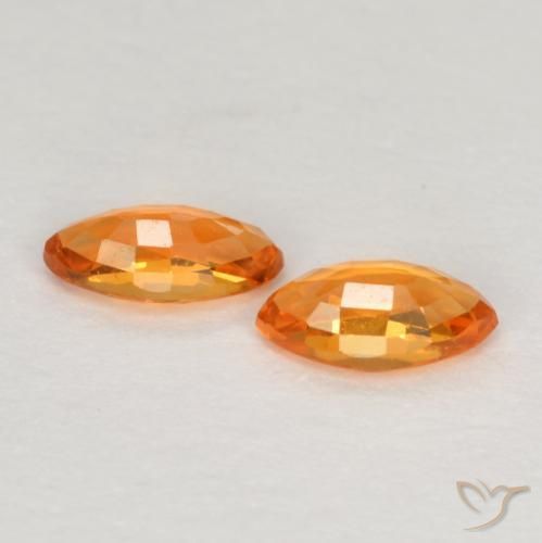 0.39克拉天然蓝宝石，榄尖形，VVS-VS