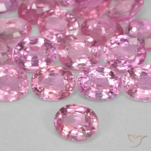 0.45ct 天然 泡泡糖粉色 蓝宝石, 椭圆形, VS-SI