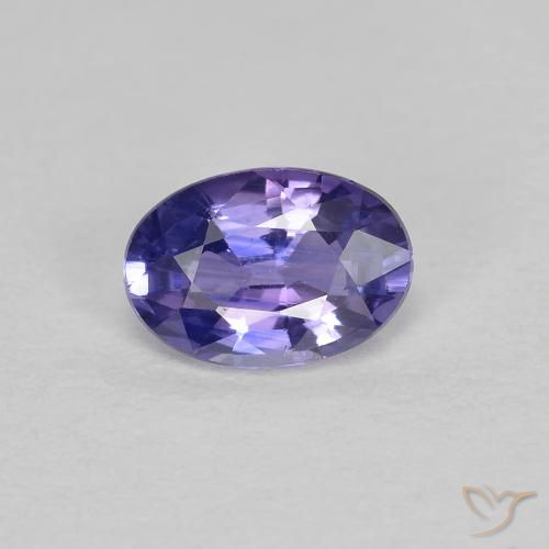 0.49ct 天然 深紫色 蓝宝石, 椭圆形, VS