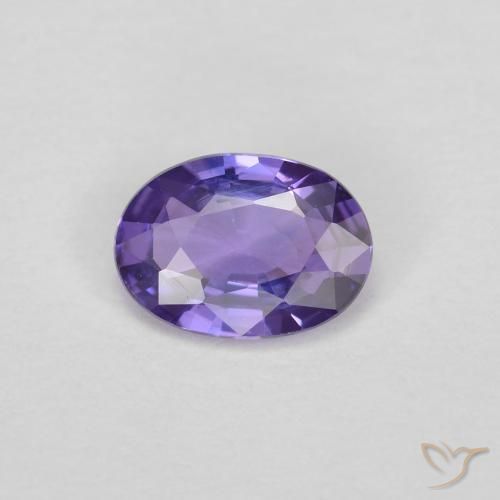 0.42ct 天然 深紫罗兰色 蓝宝石, 椭圆形, VVS-VS