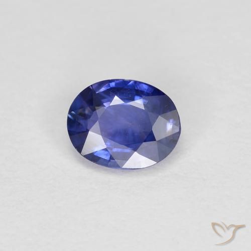 0.39ct 天然 紫罗兰蓝色 蓝宝石, 椭圆形, VS