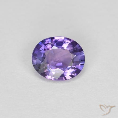 0.38ct 天然 深紫罗兰色 蓝宝石, 椭圆形, VS