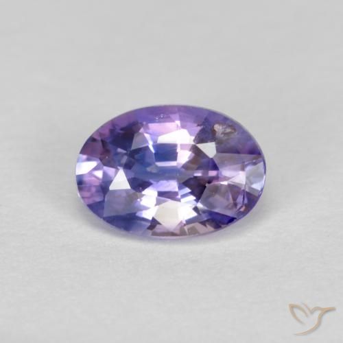 0.57ct 天然 中等浅紫色 蓝宝石, 椭圆形, VS