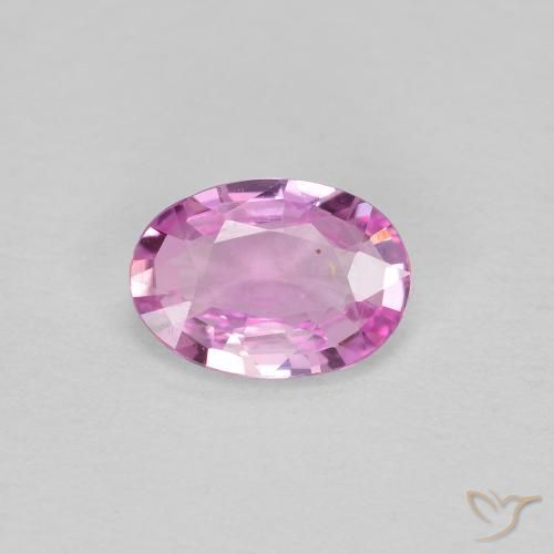 0.54ct 天然 淡皇家紫粉色 蓝宝石, 椭圆形, VVS