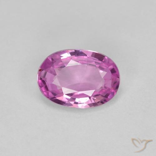 0.73ct 天然 粉紫色 蓝宝石, 椭圆形, VVS