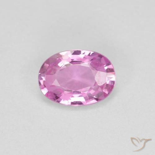 0.65ct 天然 淡皇家紫粉色 蓝宝石, 椭圆形, VVS