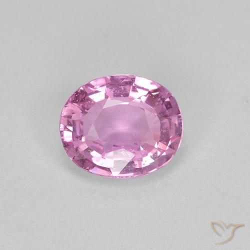 0.44ct 天然 浅粉色 蓝宝石, 椭圆形, VS