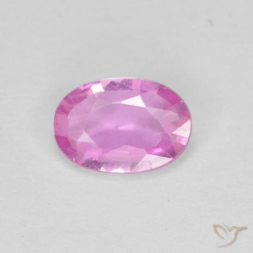 0.60ct 天然 浅粉色 蓝宝石, 椭圆形, VVS-VS