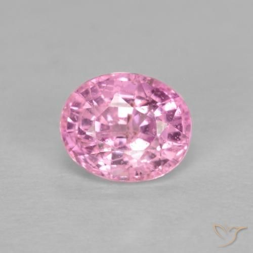 0.56ct 天然 非常浅的粉红色 蓝宝石, 椭圆形, VS-SI
