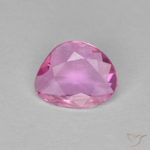 0.65ct 天然 中粉红色 蓝宝石, 花式切割, VVS