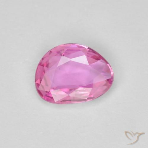 0.61ct 天然 深粉色 蓝宝石, 花式切割, VVS