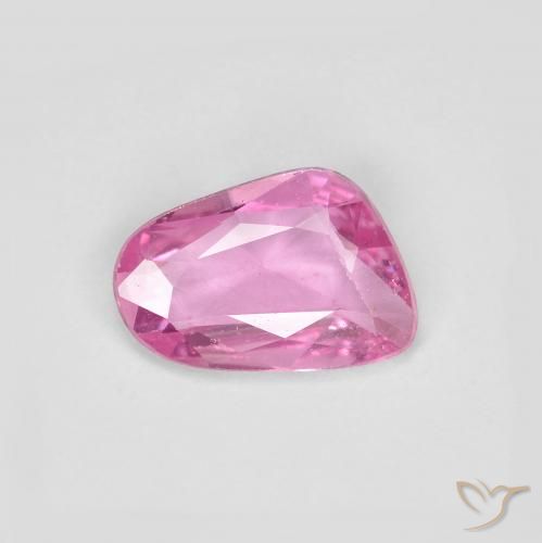 0.64ct 天然 深粉色 蓝宝石, 花式切割, VS