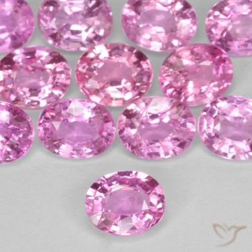 0.40ct 天然 深粉色 蓝宝石, 椭圆形, VS