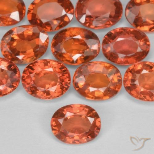 0.41ct 天然 醋栗红 蓝宝石, 椭圆形, VS