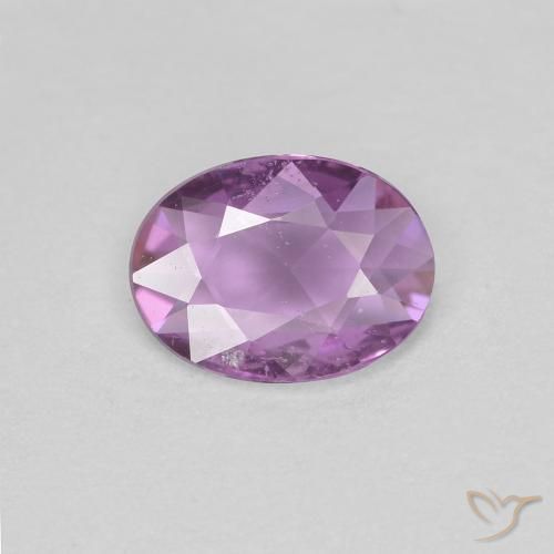 0.65ct 天然 淡紫色 蓝宝石, 椭圆形, VS
