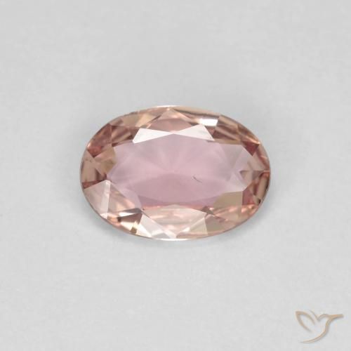 0.60ct 天然 浅粉色 蓝宝石, 椭圆形, VS