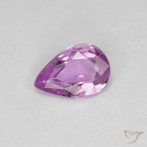 0.48ct 天然 中紫色 蓝宝石, 梨形, VS