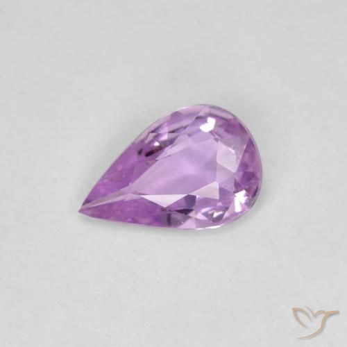 0.50ct 天然 紫丁香 蓝宝石, 梨形, VS