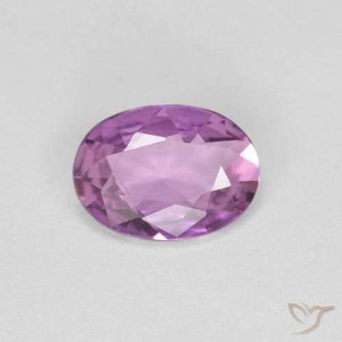 0.70ct 天然 粉紫紫 蓝宝石, 椭圆形, VVS