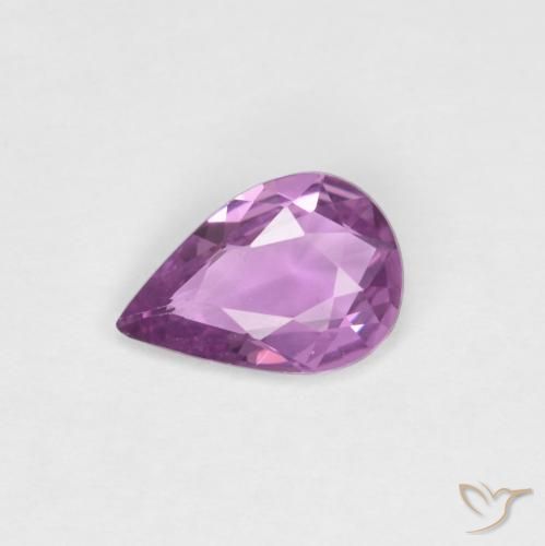 0.55ct 天然 粉紫紫 蓝宝石, 梨形, VVS