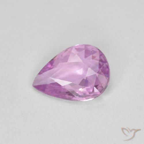 0.56ct 天然 中紫色 蓝宝石, 梨形, VS