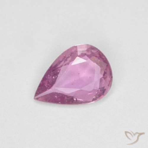 0.56ct 天然 浅洋红色 蓝宝石, 梨形, VS