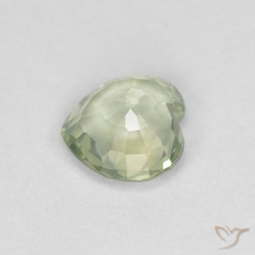 0.37克拉天然蓝宝石，心形，VVS