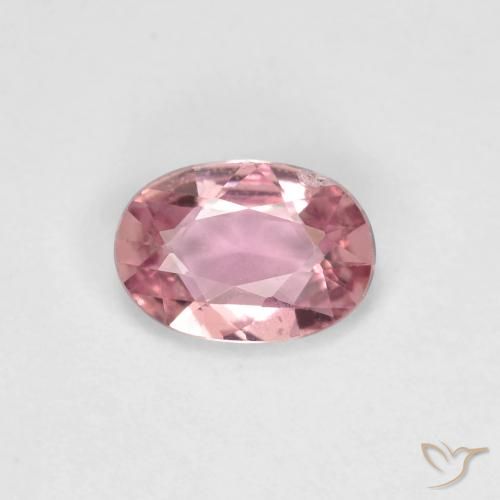 0.48ct 天然 淡粉色泡泡糖 蓝宝石, 椭圆形, VS