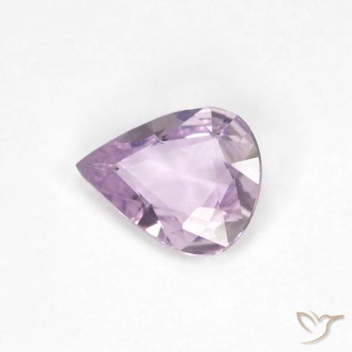 0.45ct 天然 非常淡的粉紫色 蓝宝石, 梨形, VVS