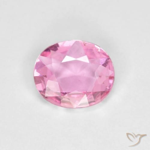 0.57ct 天然 粉紅色 蓝宝石, 椭圆形, VVS-VS