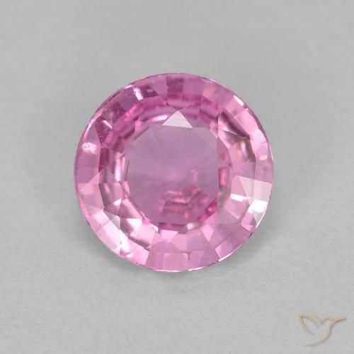 0.61ct 天然 皇家紫粉色 蓝宝石, 圆形的, VS