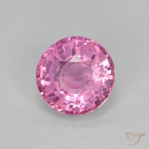 0.70ct 天然 皇家紫粉色 蓝宝石, 圆形的, VS