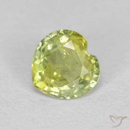 0.41ct 天然 浅绿色 蓝宝石, 心形, VS-SI