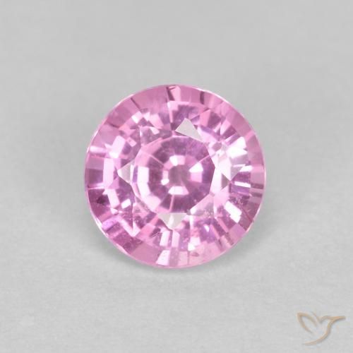 0.60ct 天然 皇家紫粉色 蓝宝石, 圆形的, VS
