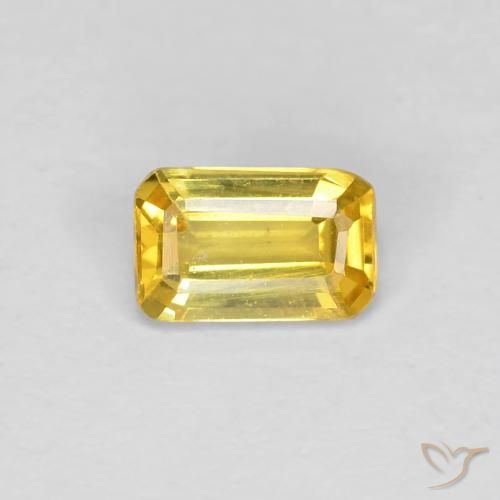 0.34ct 天然 托斯卡纳黄 蓝宝石, 祖母绿式切割, VVS-VS