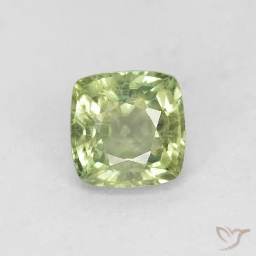 0.79ct 天然 淡墨绿色 蓝宝石, 软垫, VS