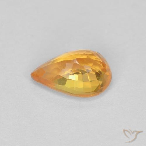 0.54克拉天然蓝宝石，梨形，VVS