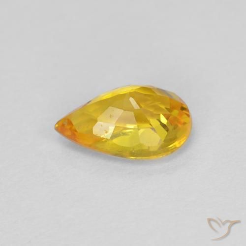 0.52克拉天然蓝宝石，梨形，VVS
